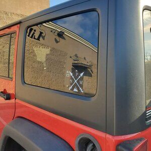 PNW ARROWS Clear Vinyl Decal in White